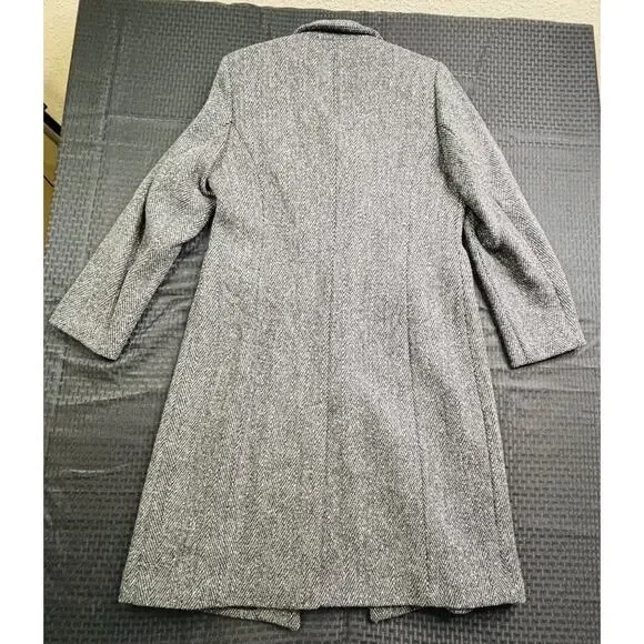 Murano Wool Single-Breasted 3/4 Long Women's Overcoat, Size 12 - Picture 2 of 4